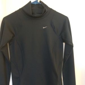 NIKE LADIES DRY FIT MOCK LONG SLEEVE TRAINING TOP